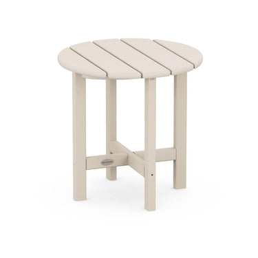 POLYWOOD 18-Inch Round Side Table - Sand